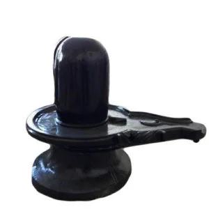 Shivling in Black Marble
